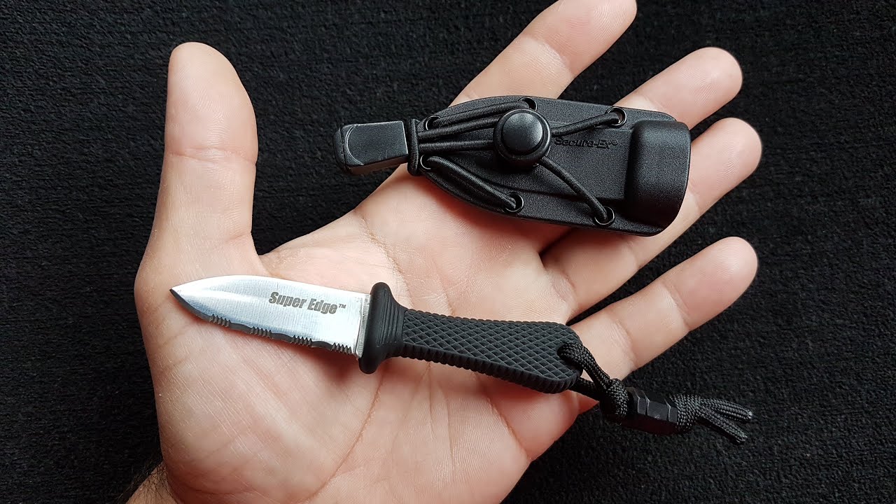 Cold Steel Super Edge a escena: Mucha capacidad de corte en un espacio y peso mínimos.
