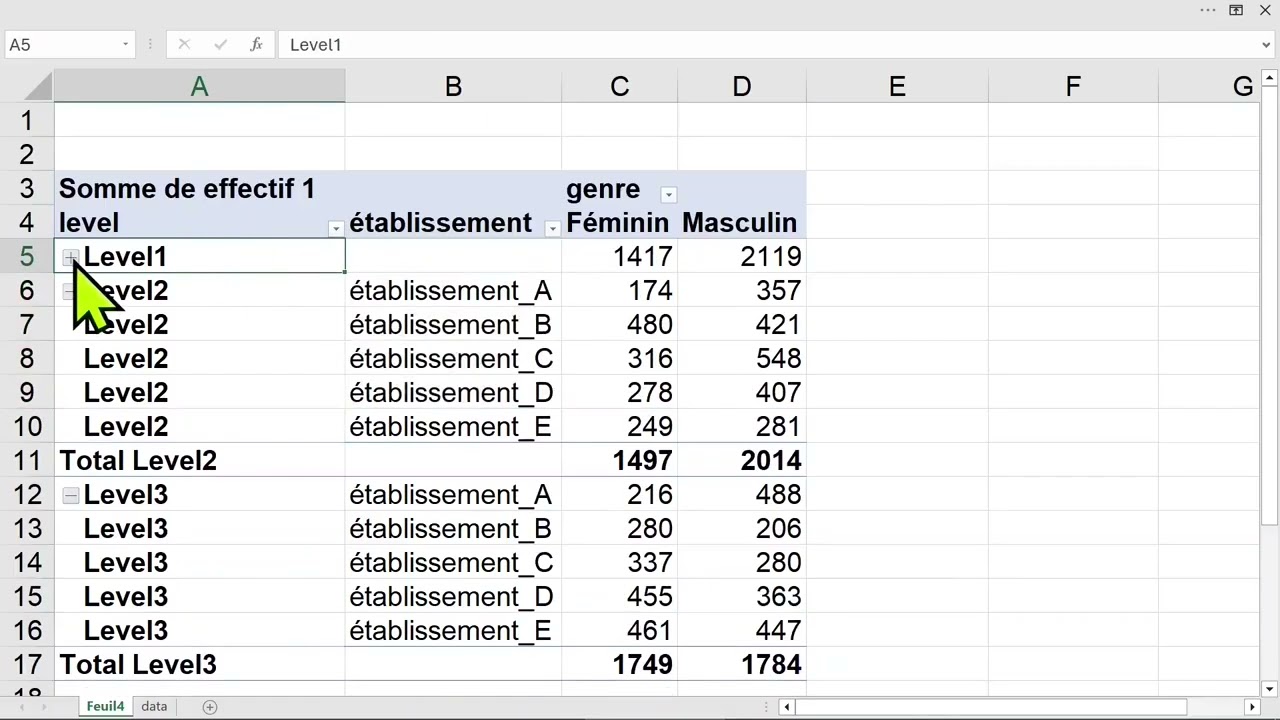 MICROSOFT EXCEL comment bien utiliser des tableaux croisés dynamiques