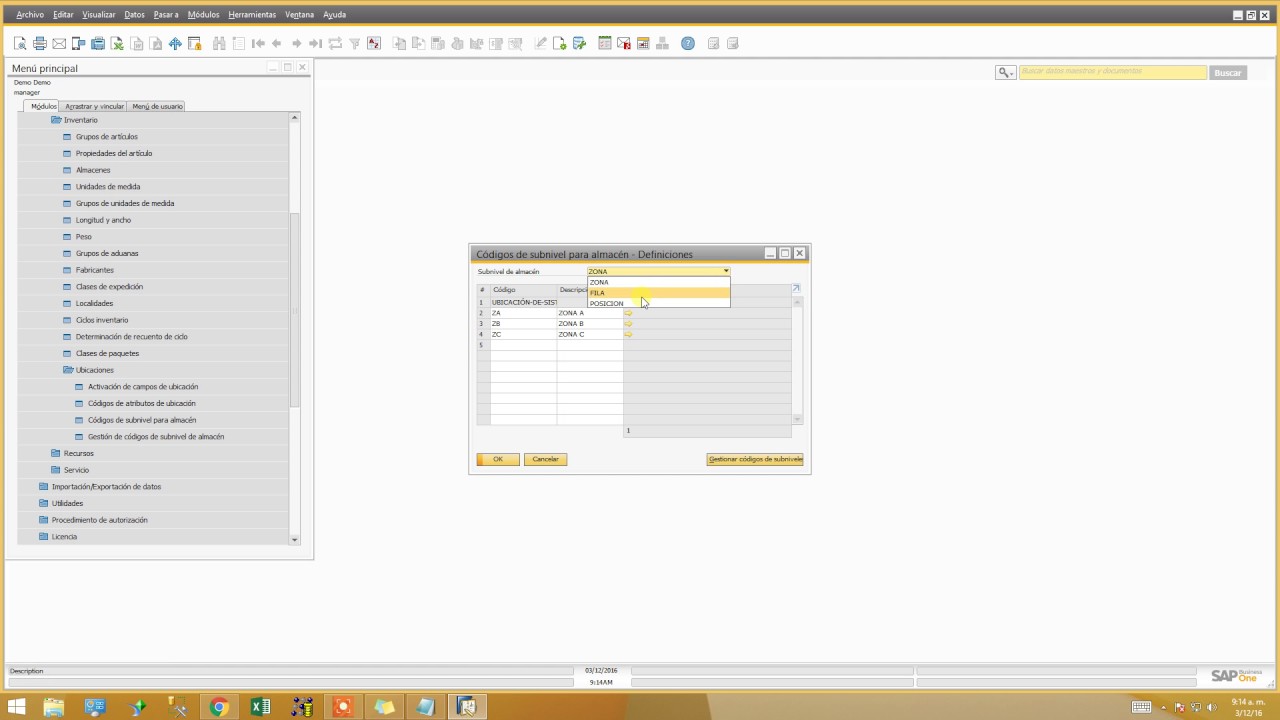 UBICACION SAP BUSINESS ONE 9.2