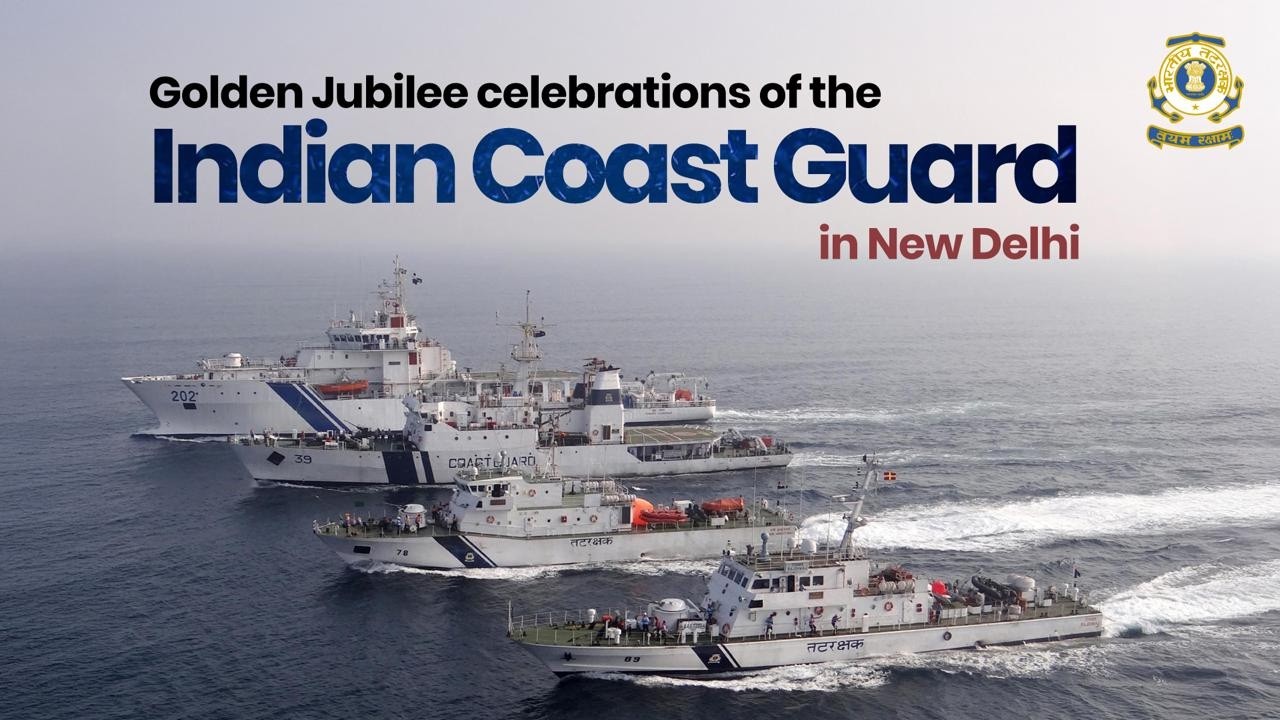 Golden Jubilee celebrations of the Indian Coast Guard in New Delhi.