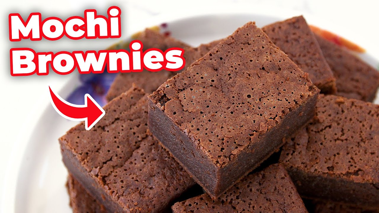 Chewy Mochi Brownies