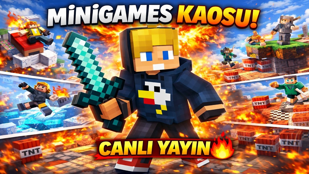 Ortaya Karışık Minigames! - MİNECRAFT - 1. Bölüm