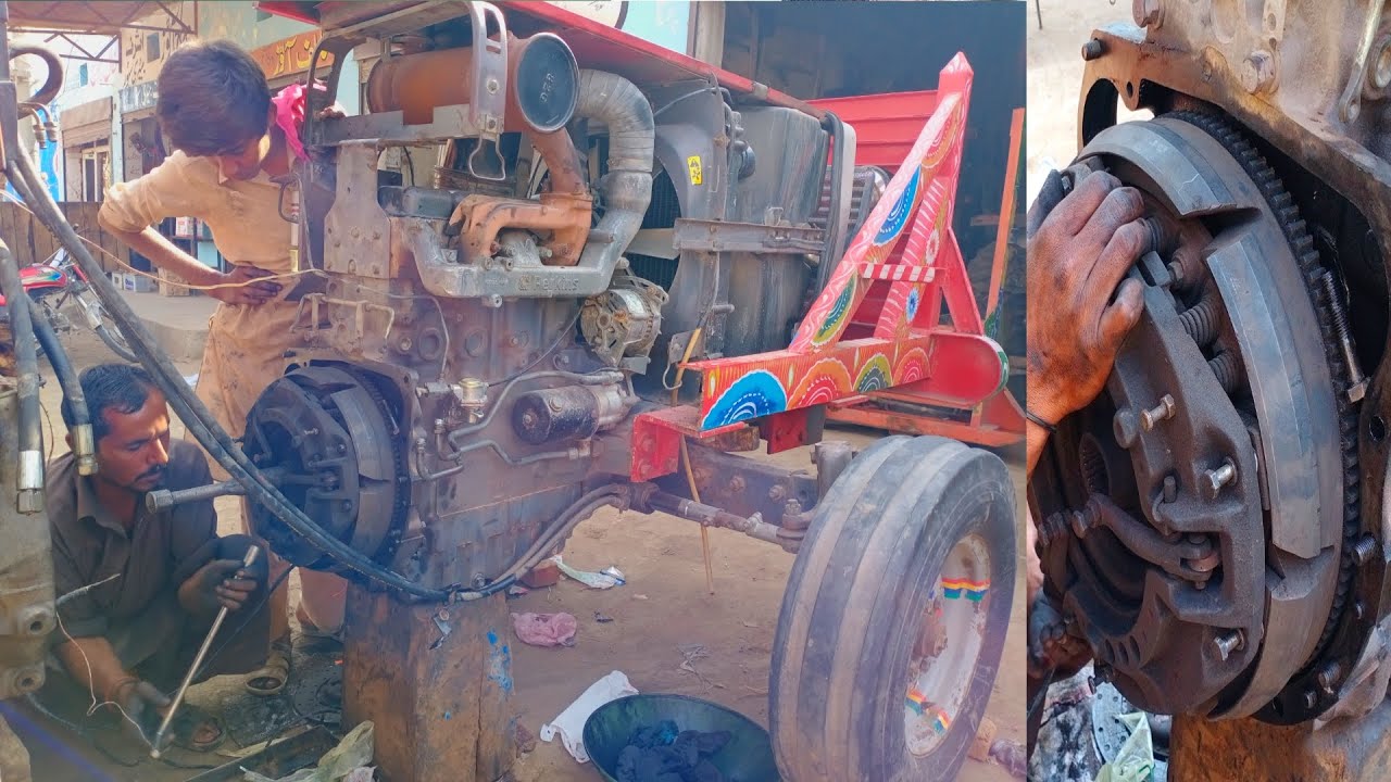 MF 385 Tractor Clutch Plate Replace & Adjustment