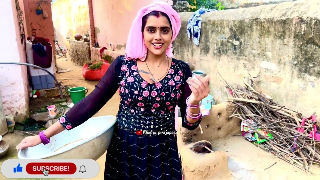 चूल्हा को मिट्टी और गाय का गोबर से लीपाई करी 🥰🥰♥️