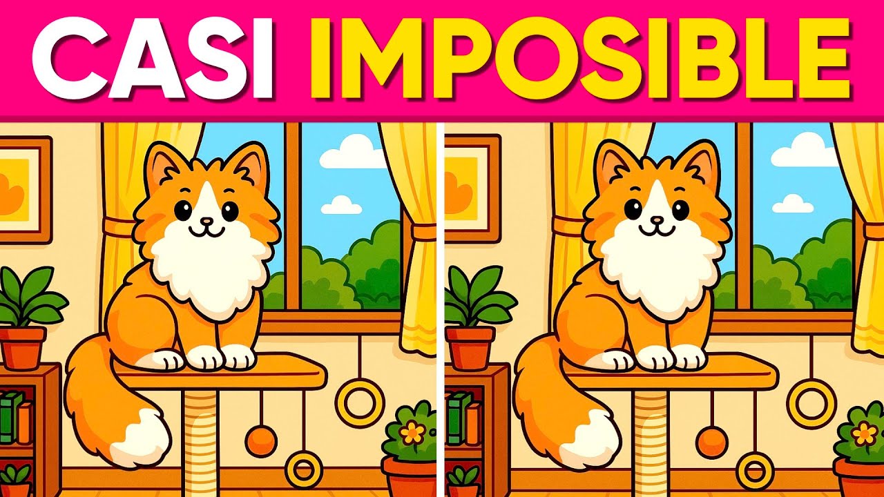Encuentra las 3 Diferencias 🐱❤️👵🏻 Ejercita Tu MENTE Adulto MAYOR 🧠 MENTAL QUIZ