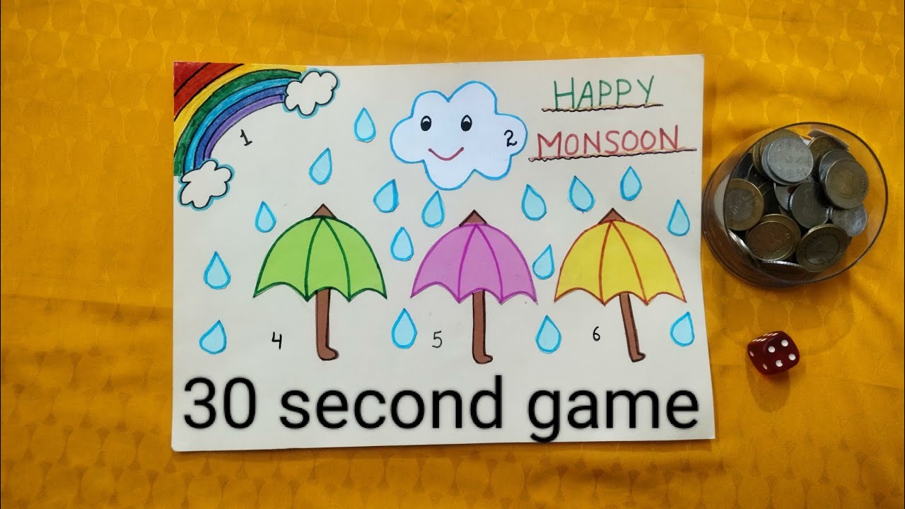 monsoon theme /barish/sawan special/kitty/party/30 second/game☔☔🌈🌈