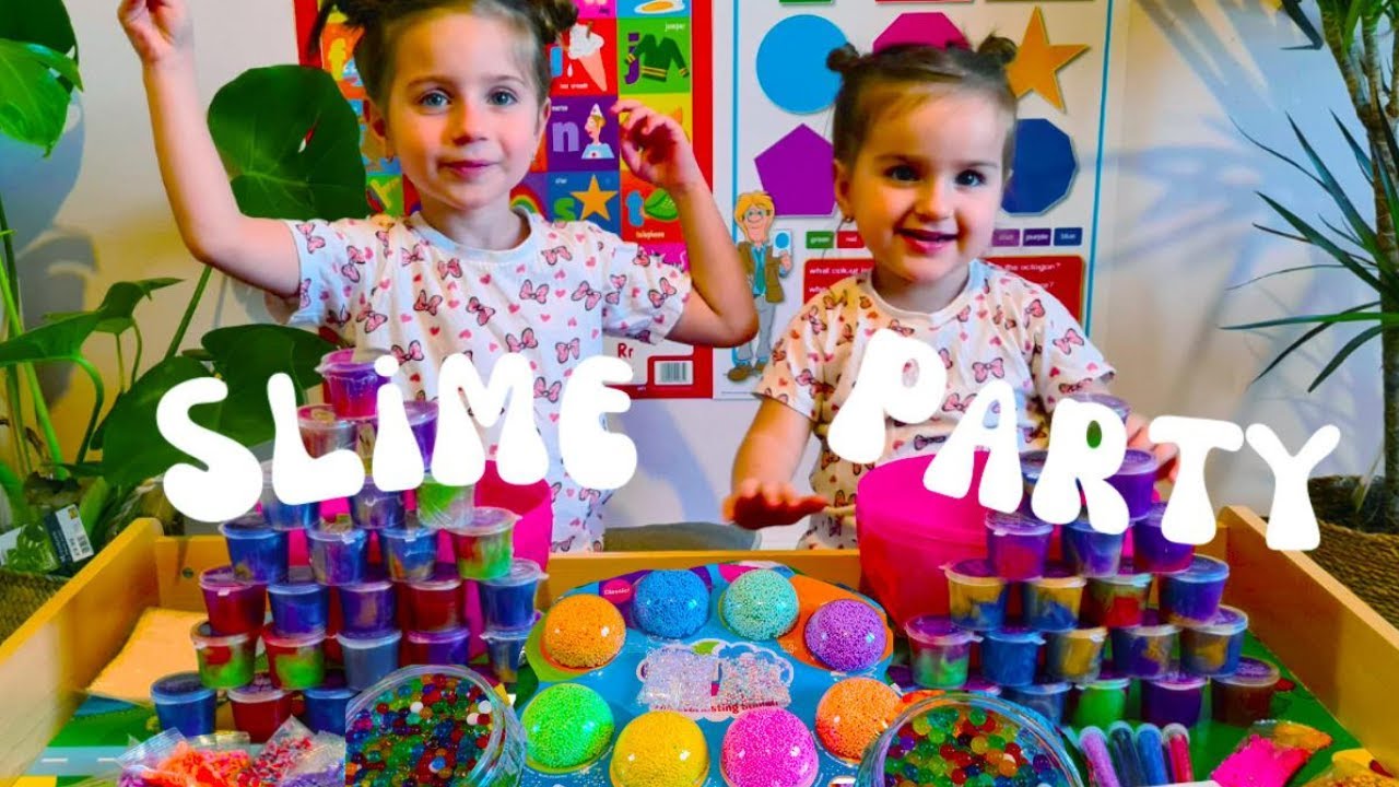 Galaxy Slime Surprise Party! 🌈 DIY Slime for Kids | Sparkly Glitter