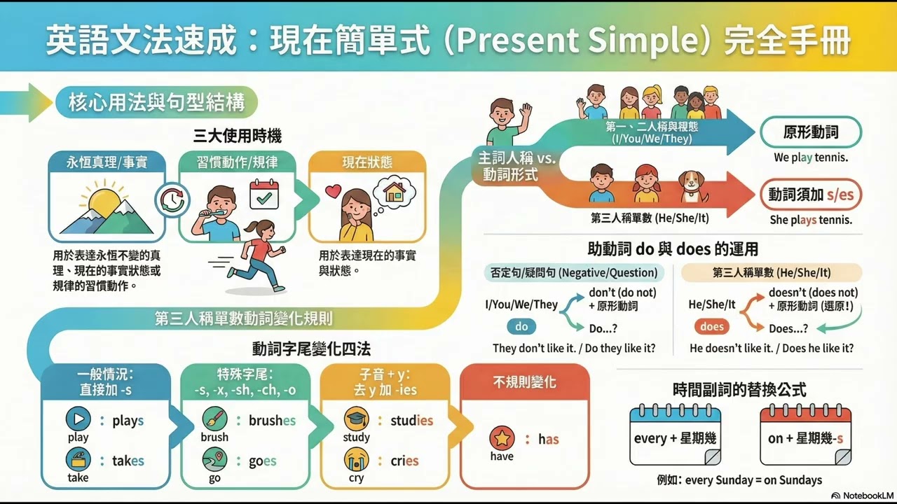 【國1下英語】L1 文法 現在簡單式