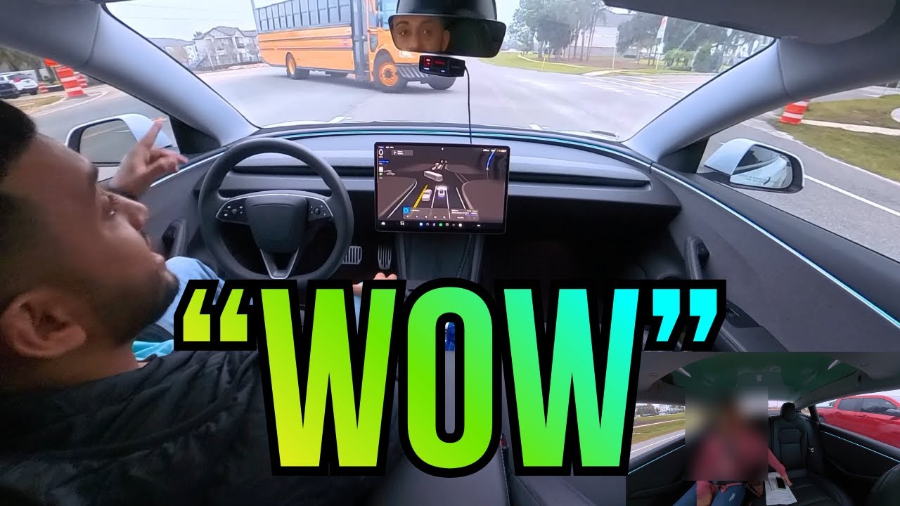 Tesla FSD v14.2.1 - School Bus & Construction Zone | She Said 