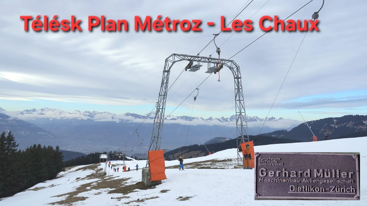 Téléski  Plan Métroz-Les Chaux [4k] | Müller 1969