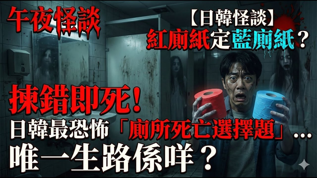 【訓住教聽 】紅色剝皮、藍色窒息... 揭秘日本「赤マント」怪談！答黃色會食屎？【都市傳說】