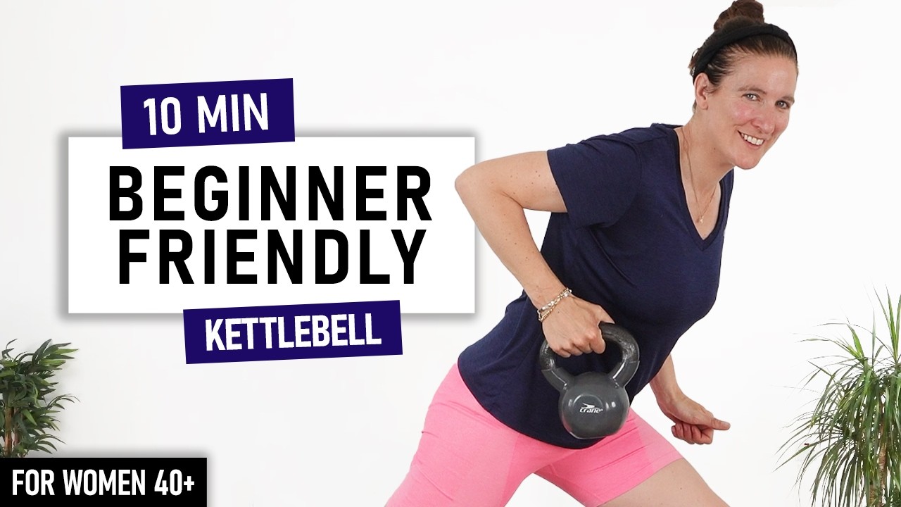 10 Minute Full Body Kettlebell Workout for Women over 40