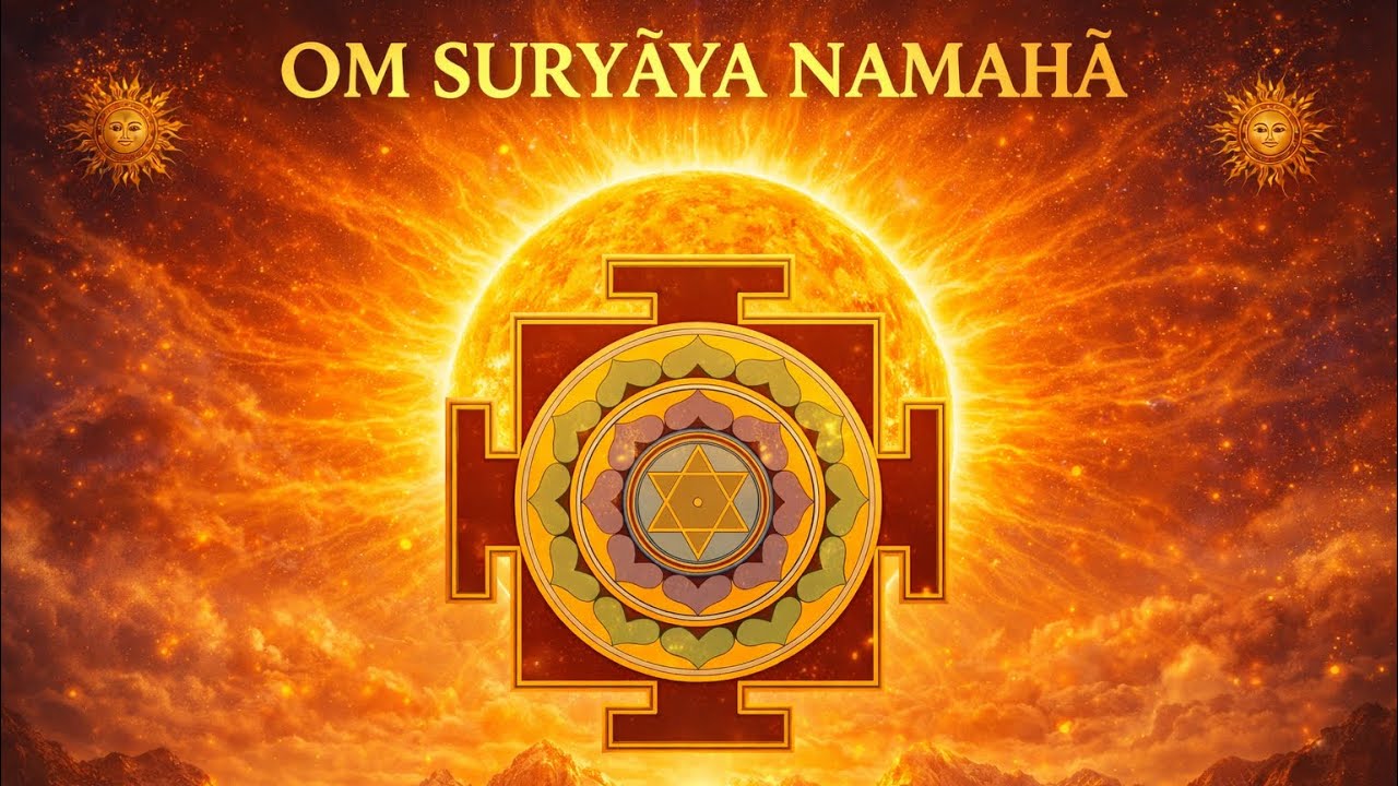 Сильная мантра СОЛНЦА 108 раз. Sun Mantra 108 times. Om Suryaya Namaha