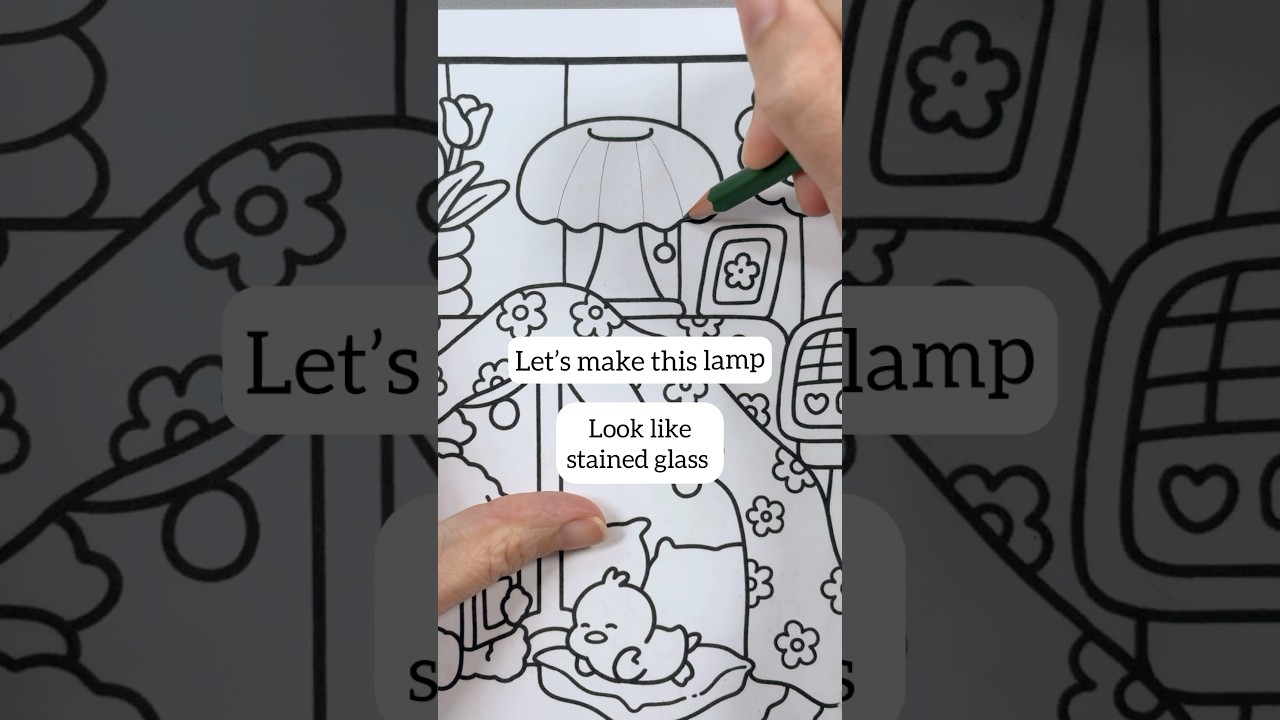 Stained glass effect with alcohol markers #coloringbook #colortube #coloring #colouring #markers