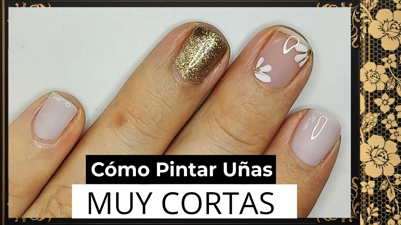 Cómo pintar UÑAS MUY CORTAS con FLORES: Diseños de Primavera 2026 🌸✨