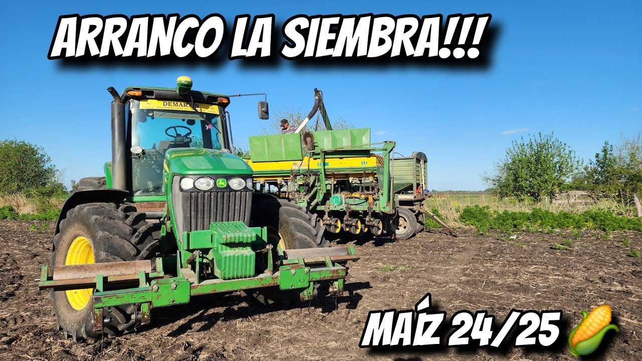 PRIMER DIA de SIEMBRA de MAÍZ, la AMAROK de SEMILLERO y REVENTAMOS dos MANGUERAS HIDRÁULICAS 🌽