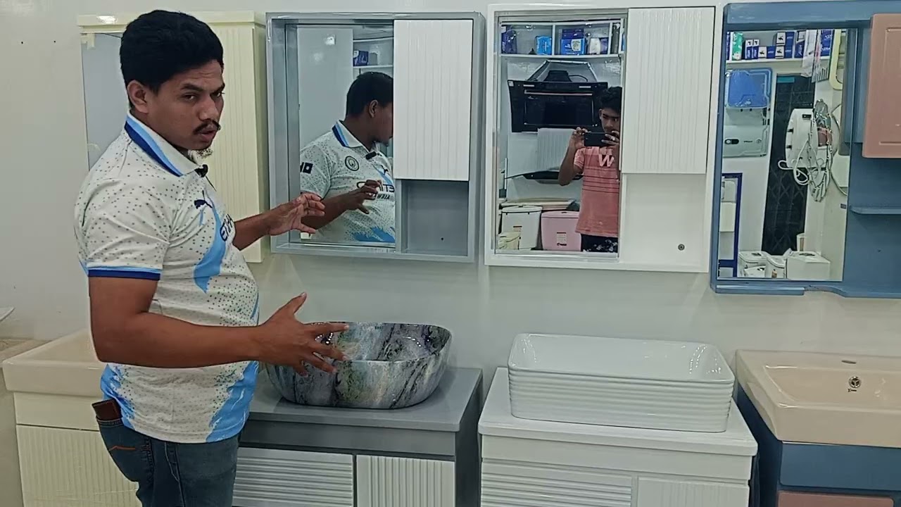 2025 সালের লেটেস্ট কেবিনেট বেসিন PVC cabinet basin 2025