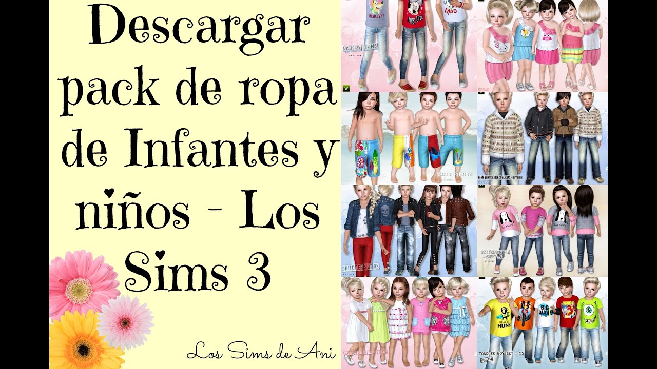 Descargar pack de ropa para infantes y niños - Los Sims 3