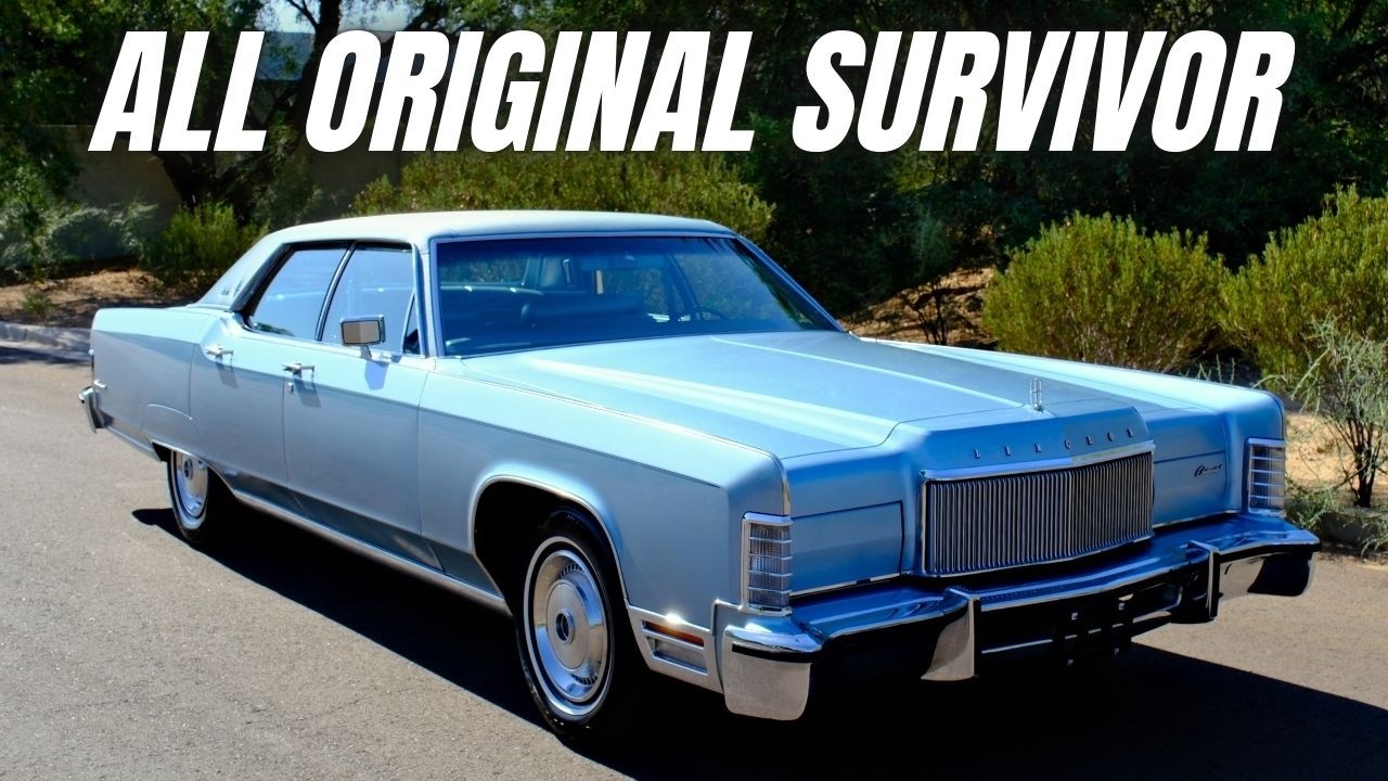 Selling at Auction on BAT - 1974 Lincoln Continental Town Car – 2K Orig Miles, All Original Survivor