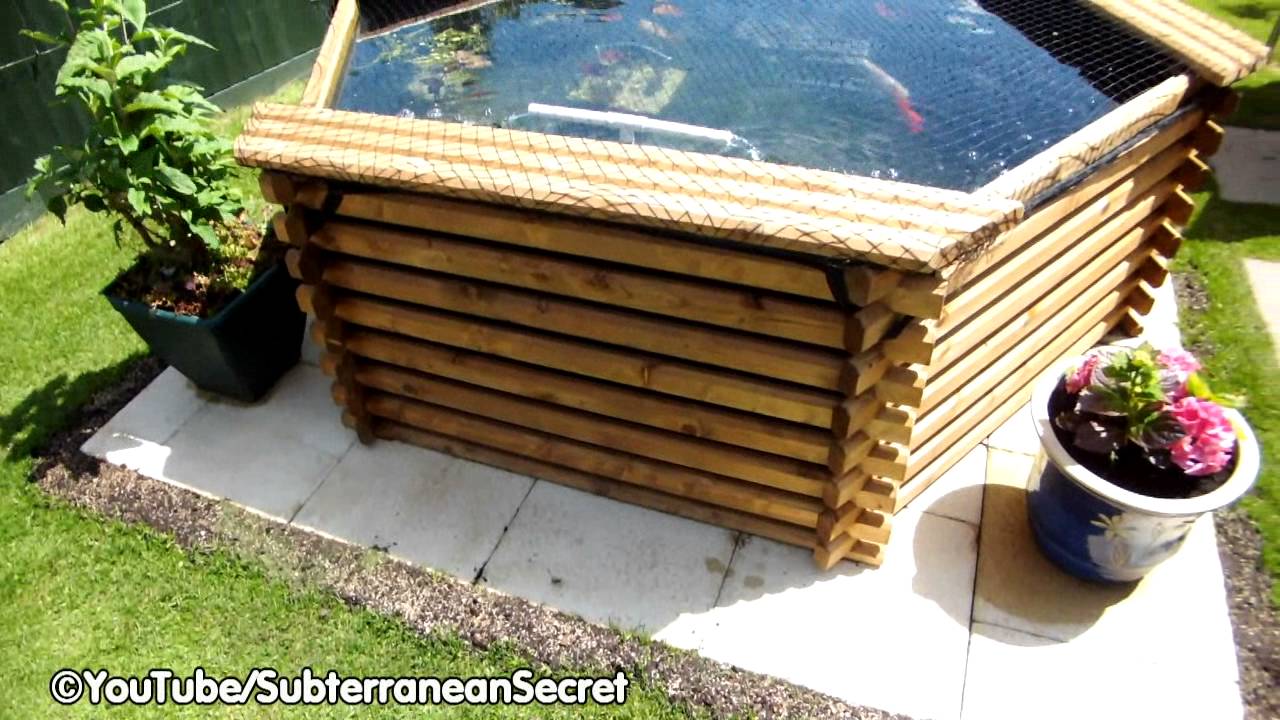 Raised Wooden Norlog 400-Gallon Garden Fishpond – A Practical and Stylish Addition to Any Garden