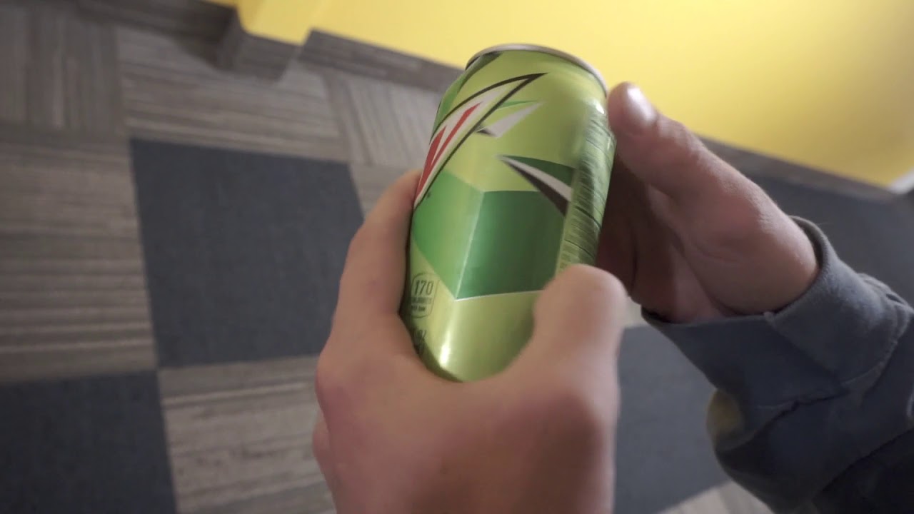 how to thumb gun a soda can