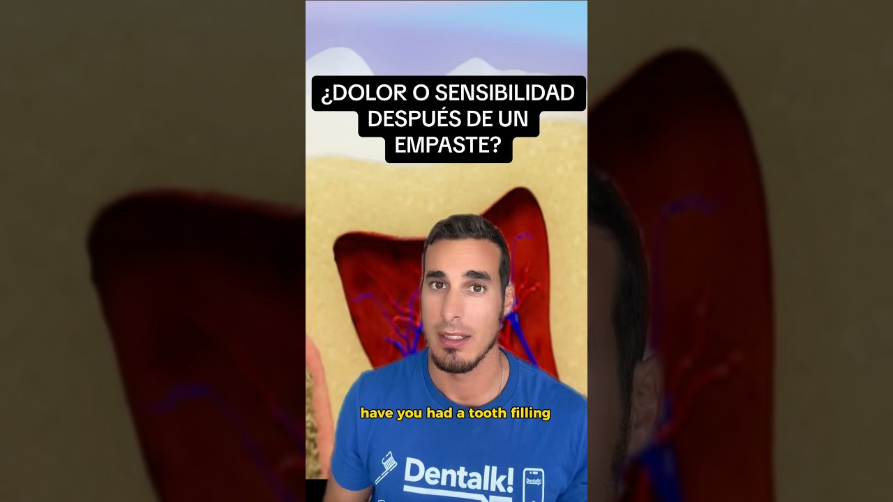 &iquest;DOLOR o SENSIBILIDAD despues de un EMPASTE para tratar una CARIES? #pulpitis #empaste #shorts