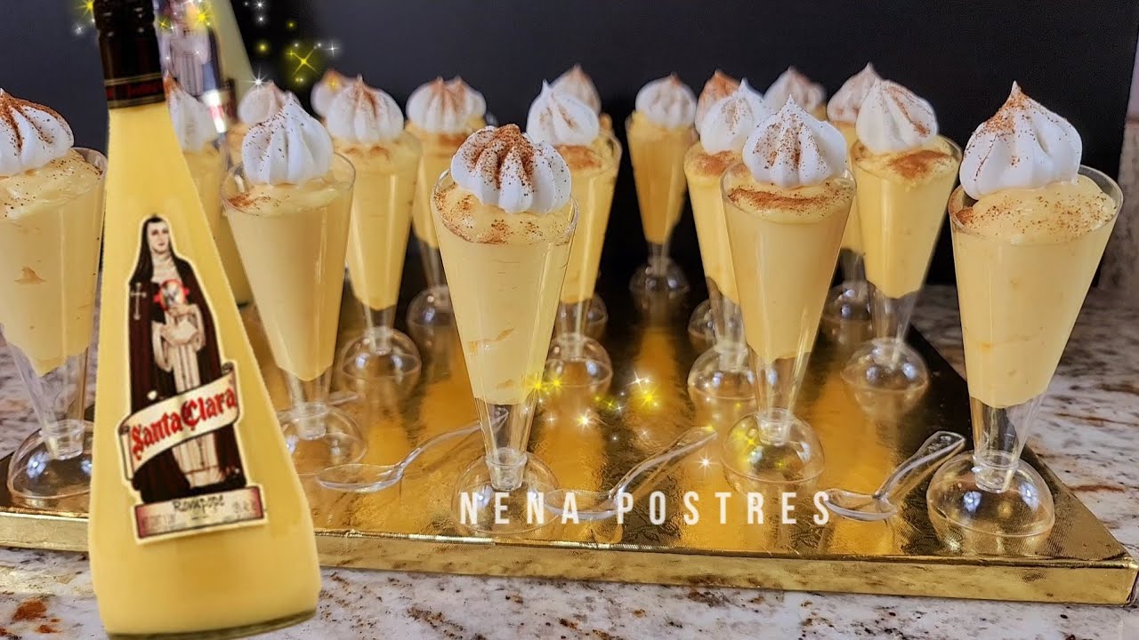 Postre de Rompope facil y rápido en minutos / Mesa de Postres 🤤