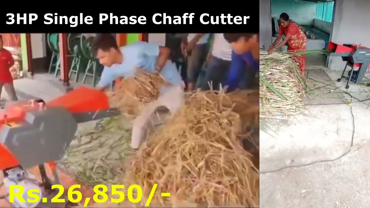 3HP Single Phase Chaff Cutter