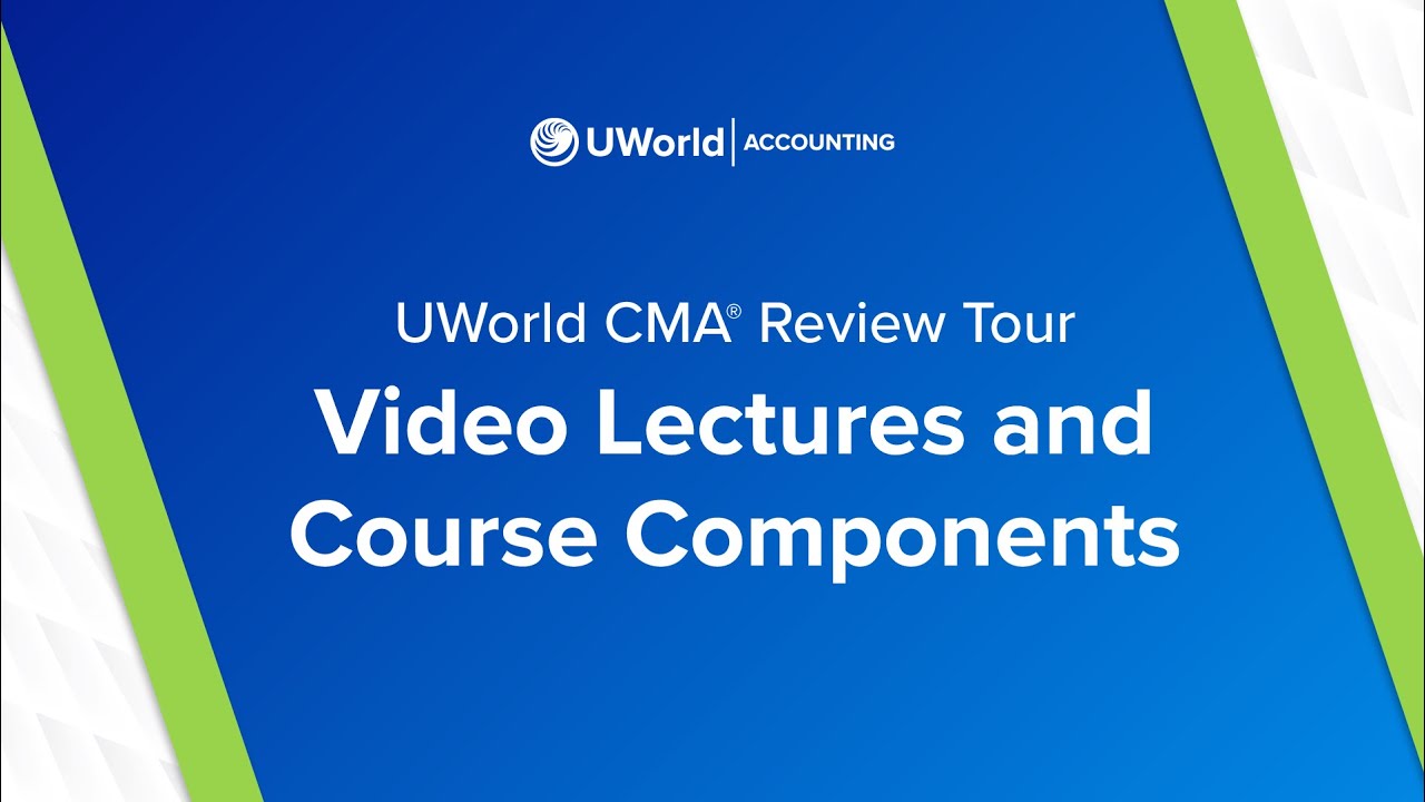 UWorld CMA&reg; Review Tour - Video Lectures and Course Components