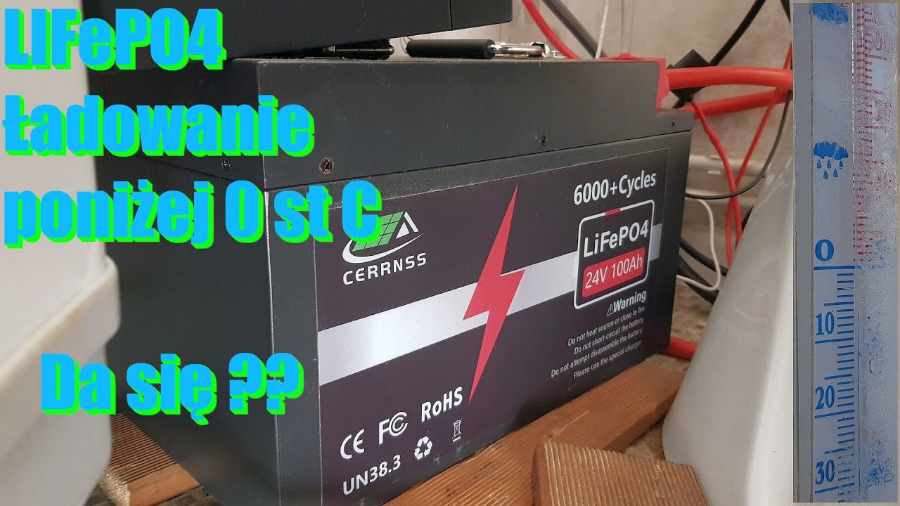 Ładowanie LiFePO4 Zimą poniżej 0 st C  Można czy Nie ?? OFF Grid Trudności na Działce ;)