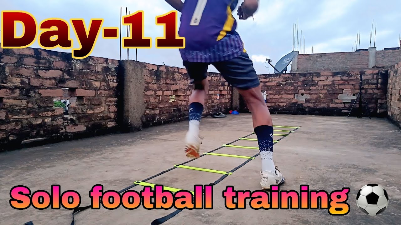Day - 11 of solo football training at home 