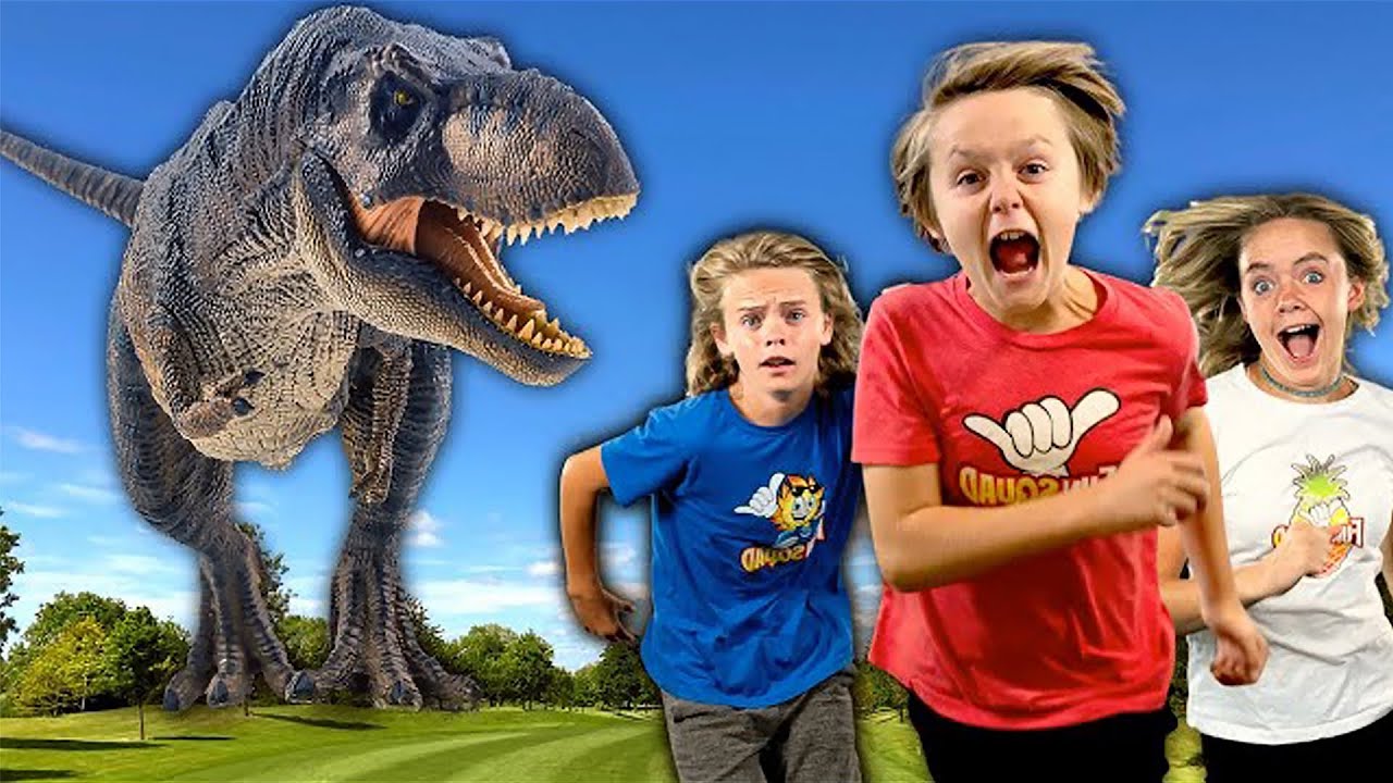Dinosaurs Invade the Fun Squad House! | Fun Squad
