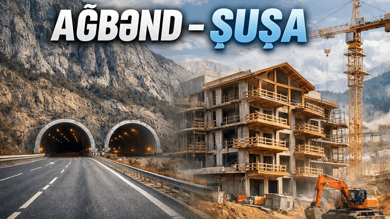 Şuşada İnşa Edilən Yeni Binalar. Ağbənd - Zəngilan. Xankəndi. Laçın. Kəlbəcər.