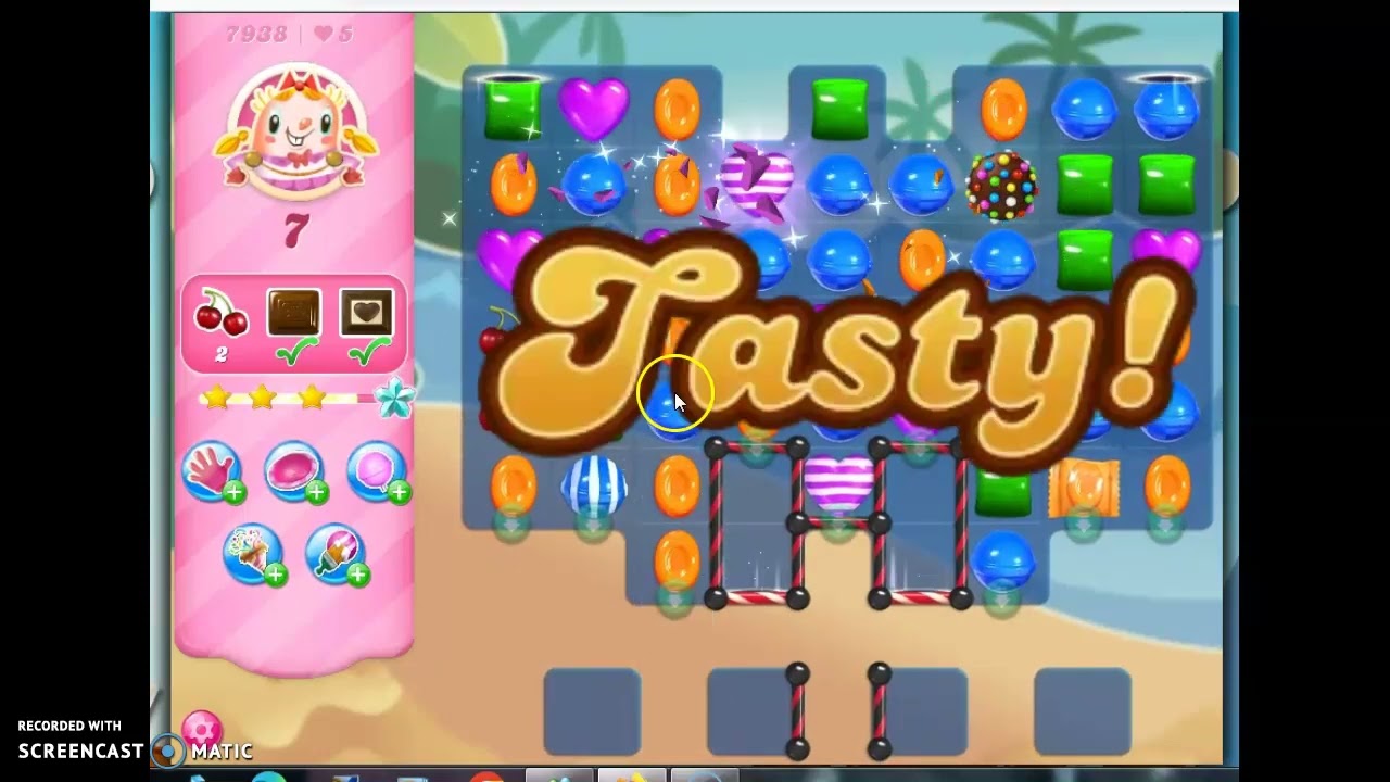 Candy Crush Saga Level 7938 No Boosters