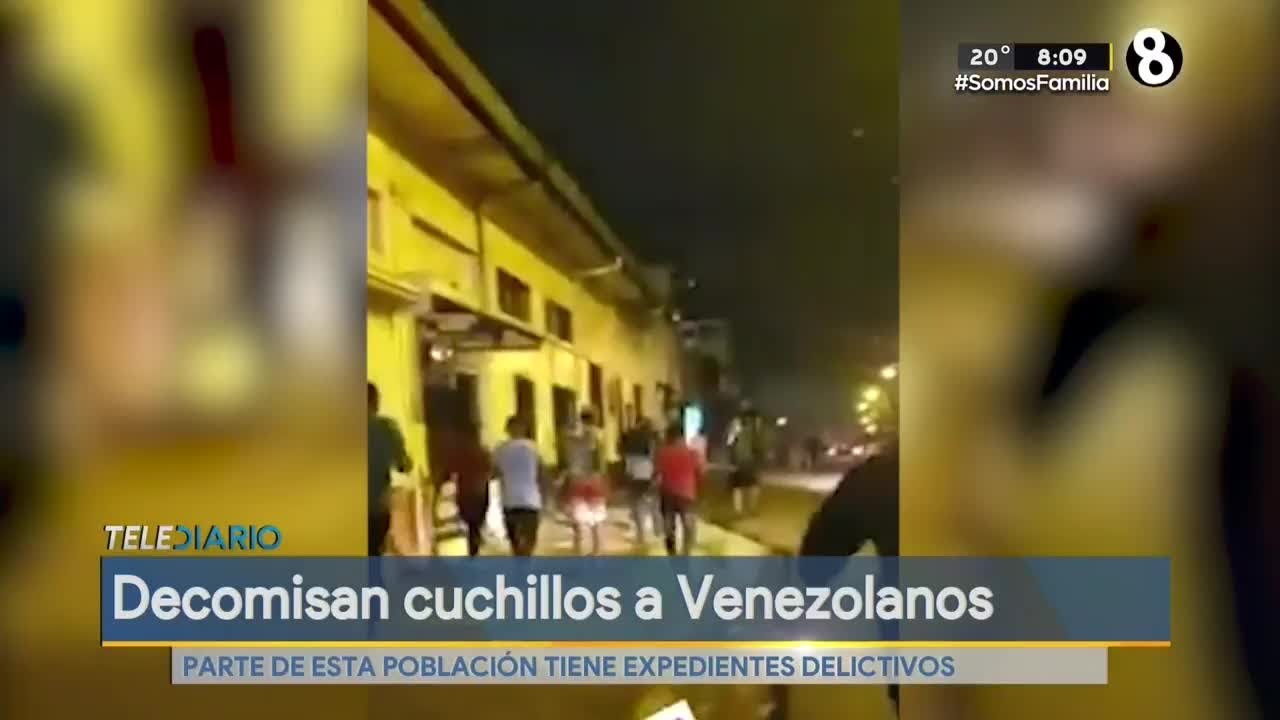 Decomisan cuchillos a venezolanos en Costa Rica