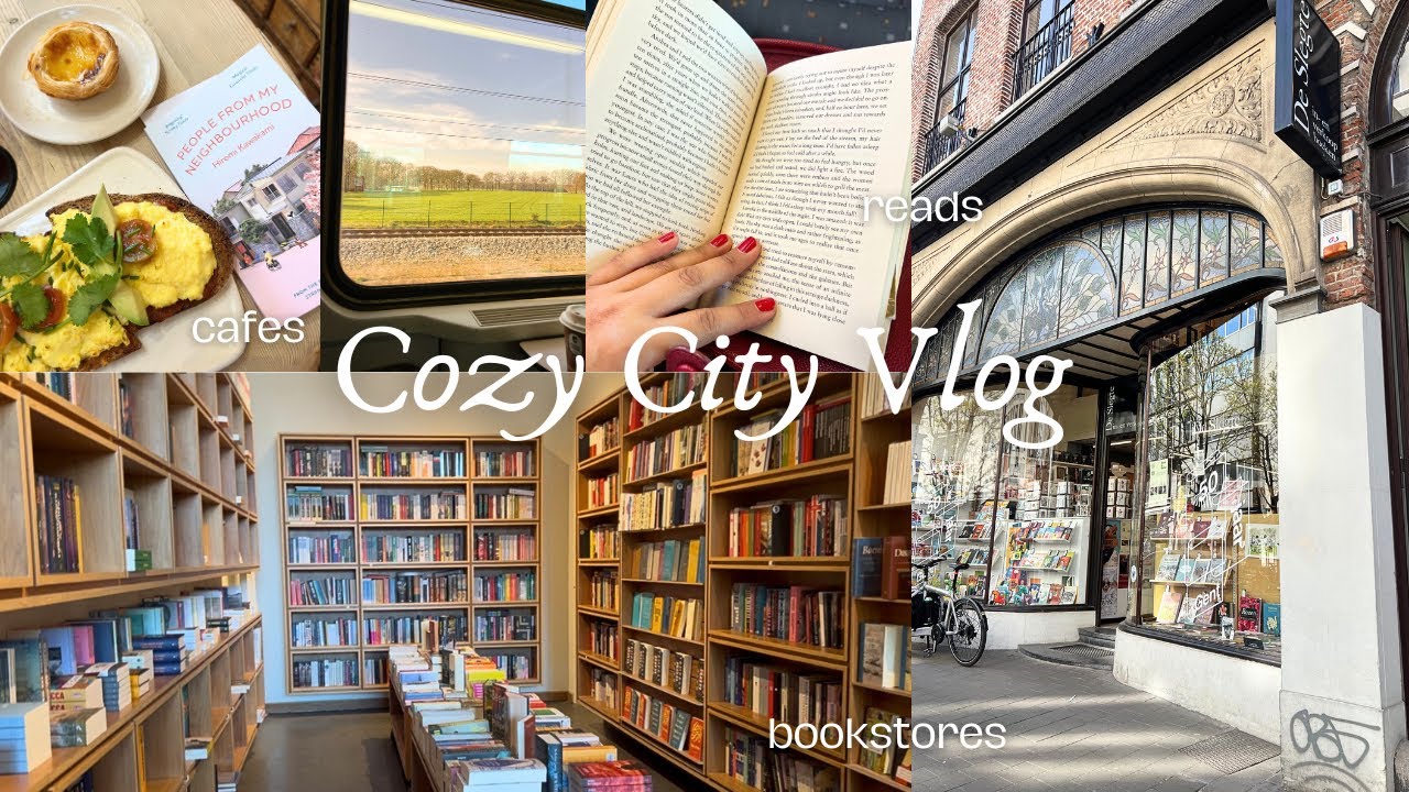 Solo Day at the Bookstore and Cafe | Cozy city vlog