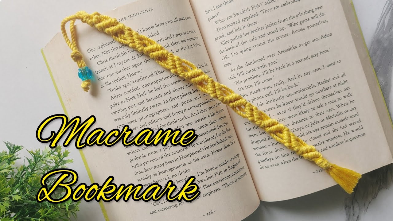 DIY Macrame Bookmark | Simple and unique Bookmark | Easy Step by Step tutorial for beginners
