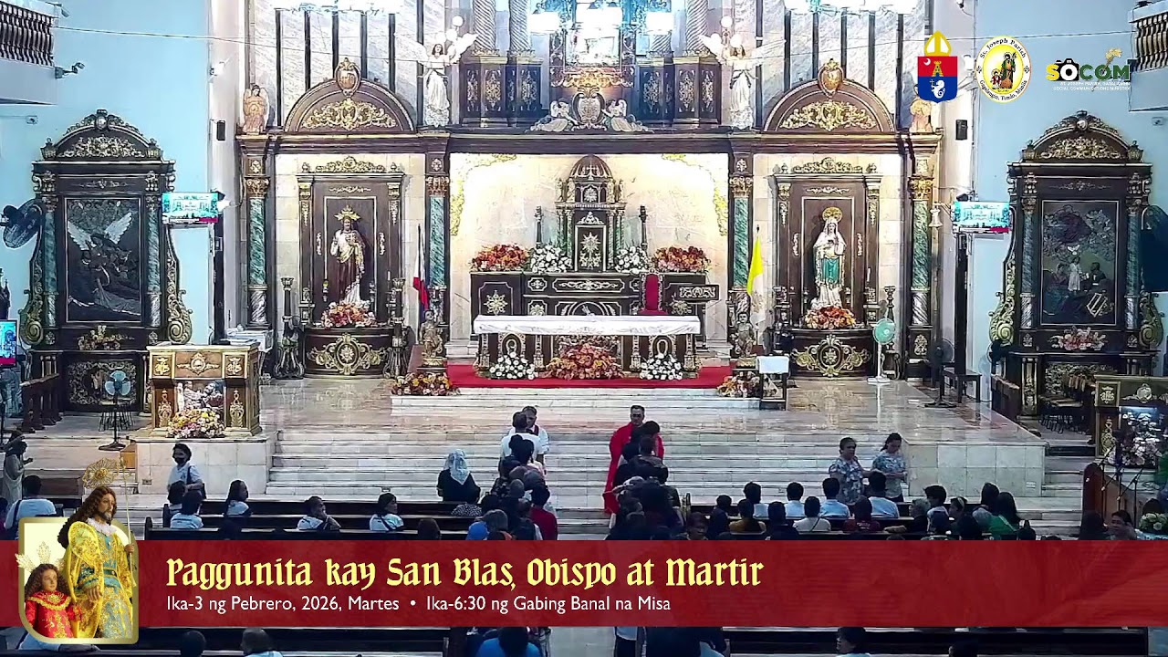 LIVE: Paggunita kay San Blas, obispo at martir (Pebrero 3, 2026 - 6:30 PM Mass)