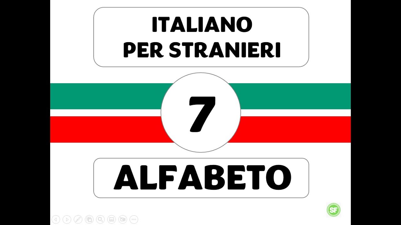 ITALIANO PER STRANIERI - ALFABETO - CARRELLATA DI IMMAGINI