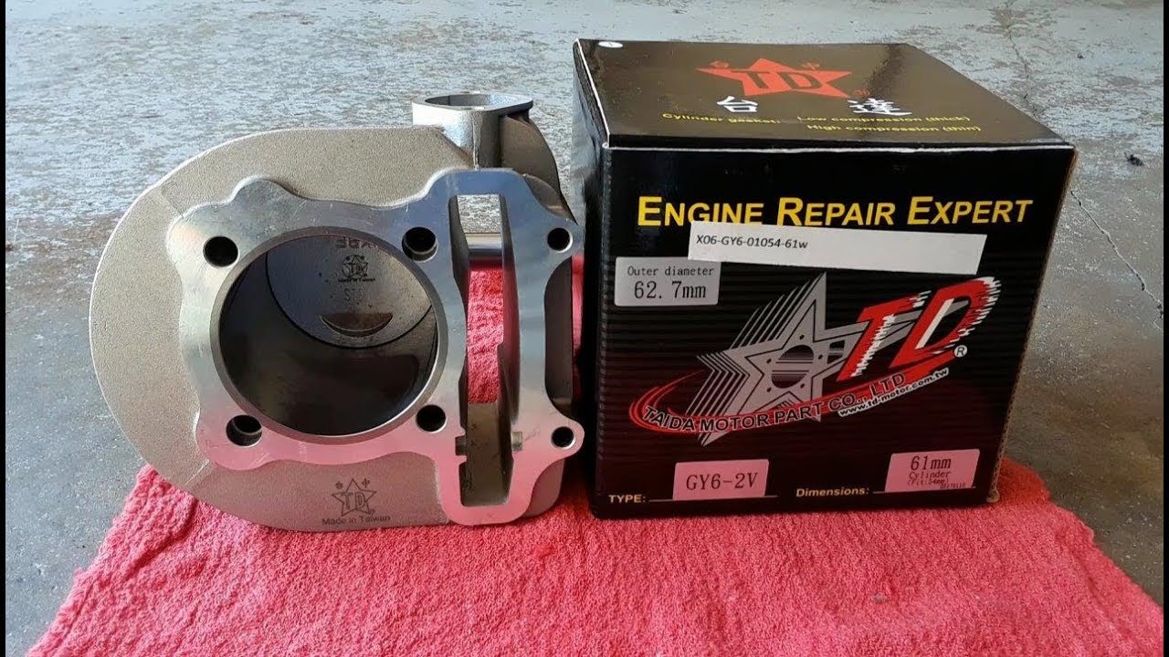GY6 Taida 171CC big bore install / No need to remove engine