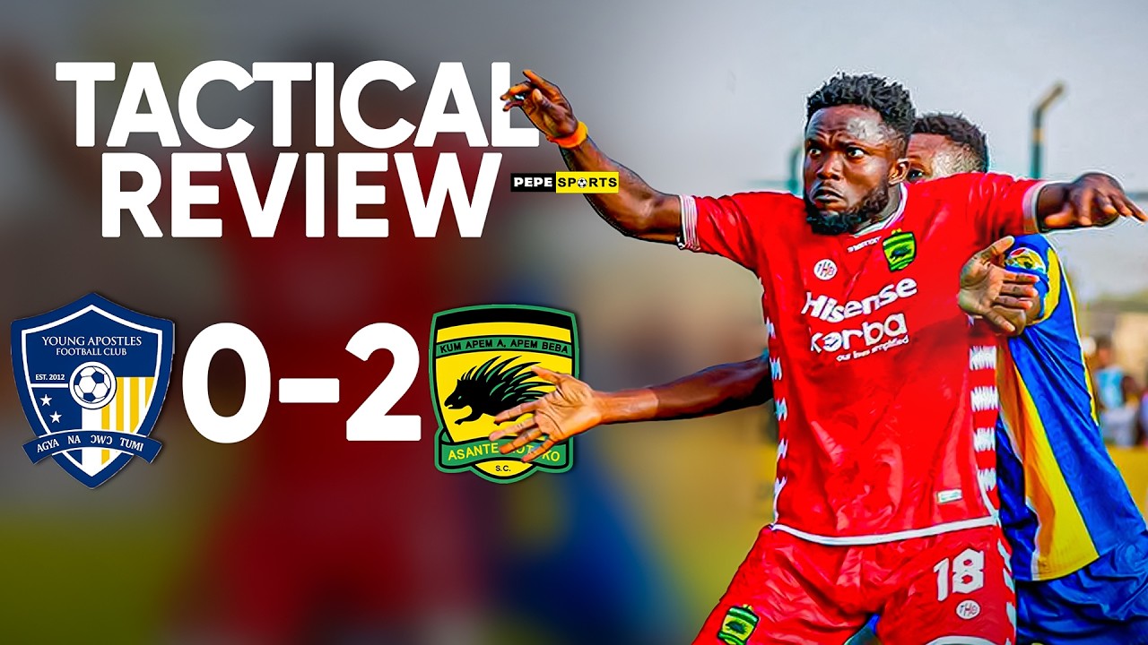 ASANTE KOTOKO 🇦🇹 2-0 YOUNG APOSTLES 🔥 WATCH ALL GOALS AND TACTICAL REVIEW FROM PEPE SUAREZ 