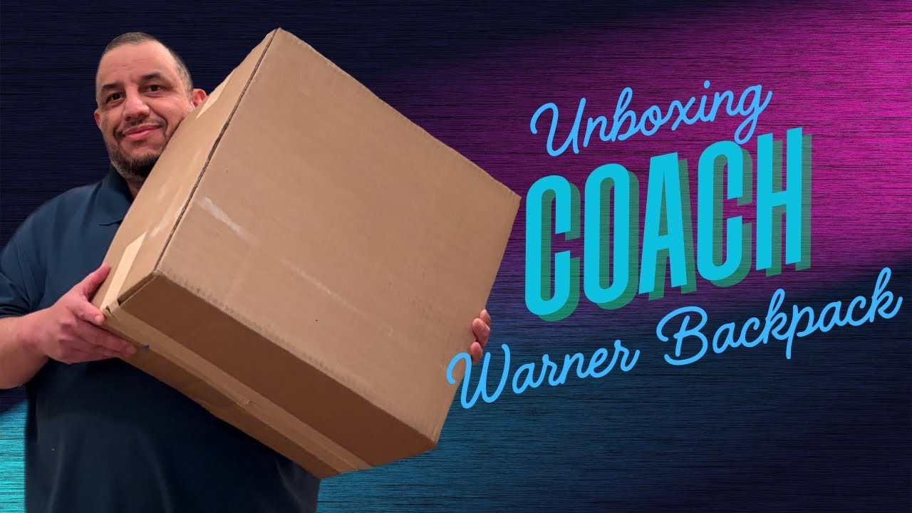 Unboxing Coach Warner Backpack & Zip Lanyard Card Case #coach