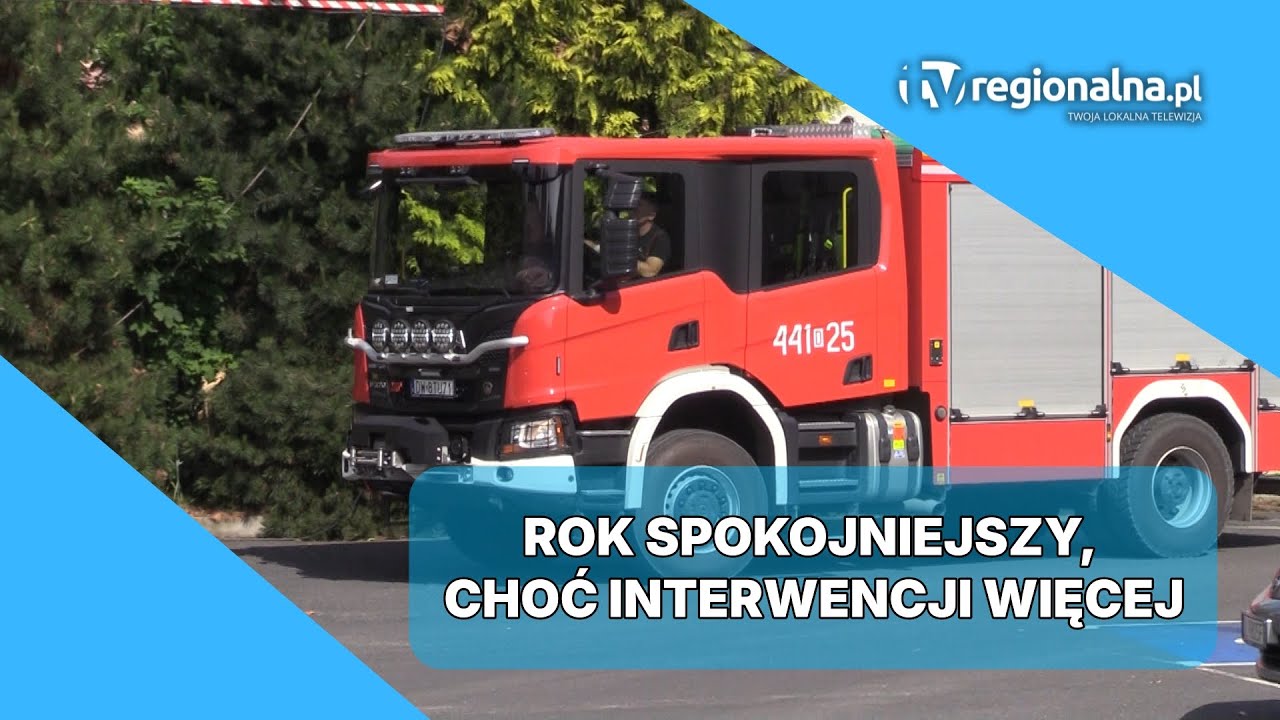 Lubin. 1262 zdarzenia  Strażacy podsumowali rok 3