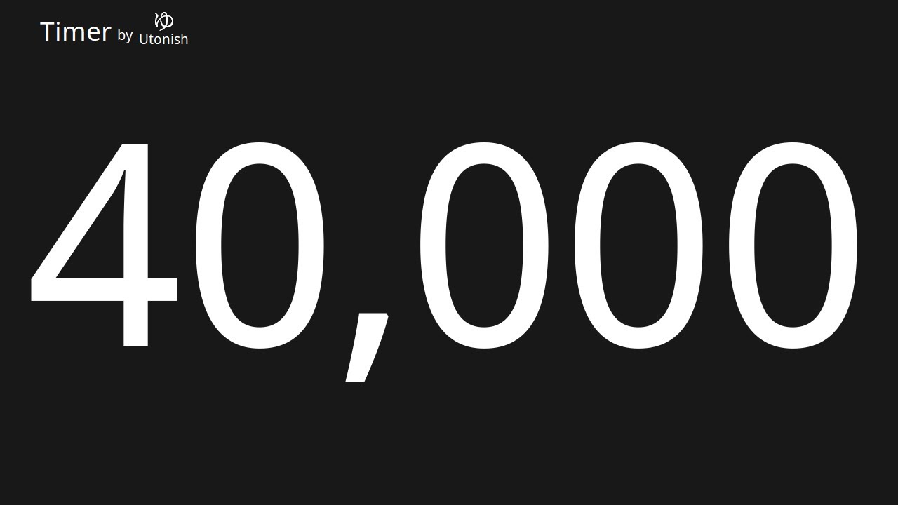 40000 Second Countdown Timer