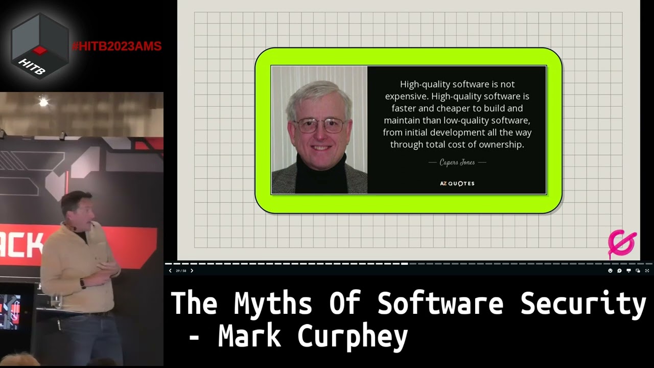 #HITB2023AMS KEYNOTE: The Myths Of Software Security - Mark Curphey