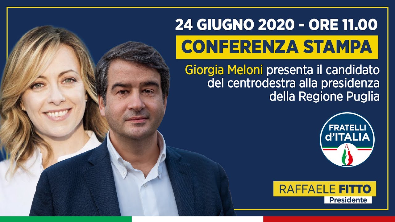 Presentazione candidatura elezioni regionali 2020 con Giorgia Meloni