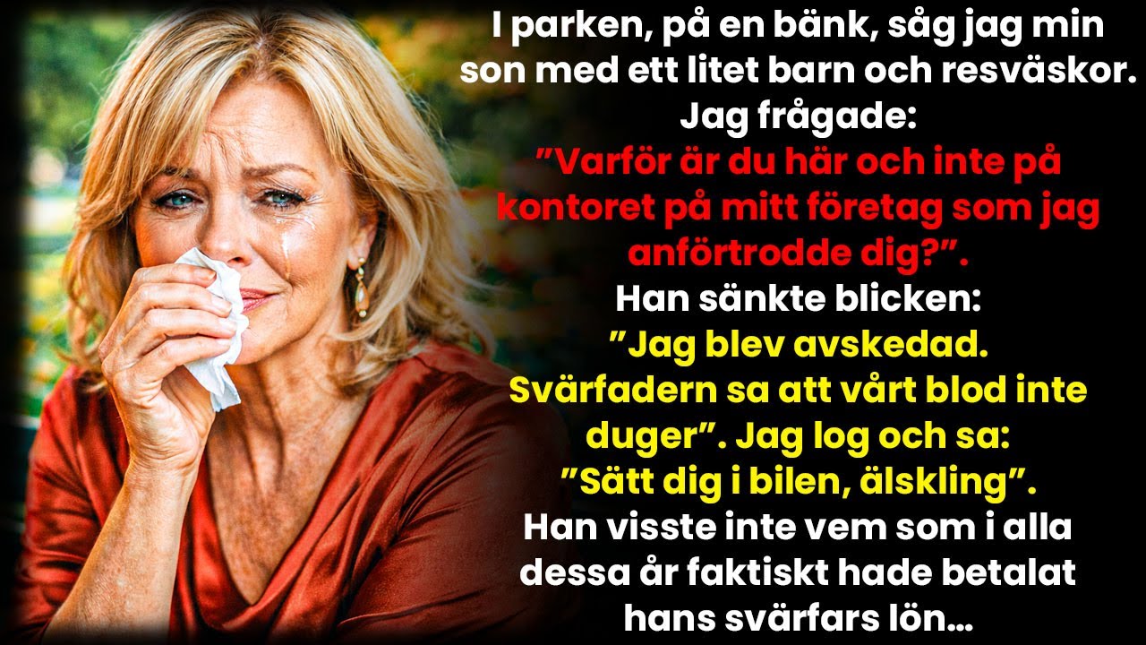 Jag fann min son och mitt barnbarn sovande på en parkbänk – då förstod jag sveket…