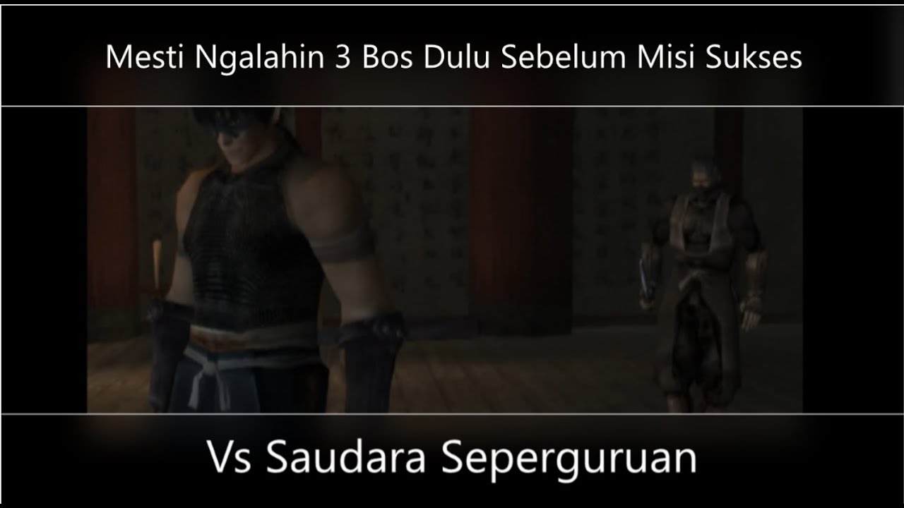 Tenchu 3 Misi 8 Rikimaru - Vs Kaguya Dan Tatsumaru (Game Jadul PS2)