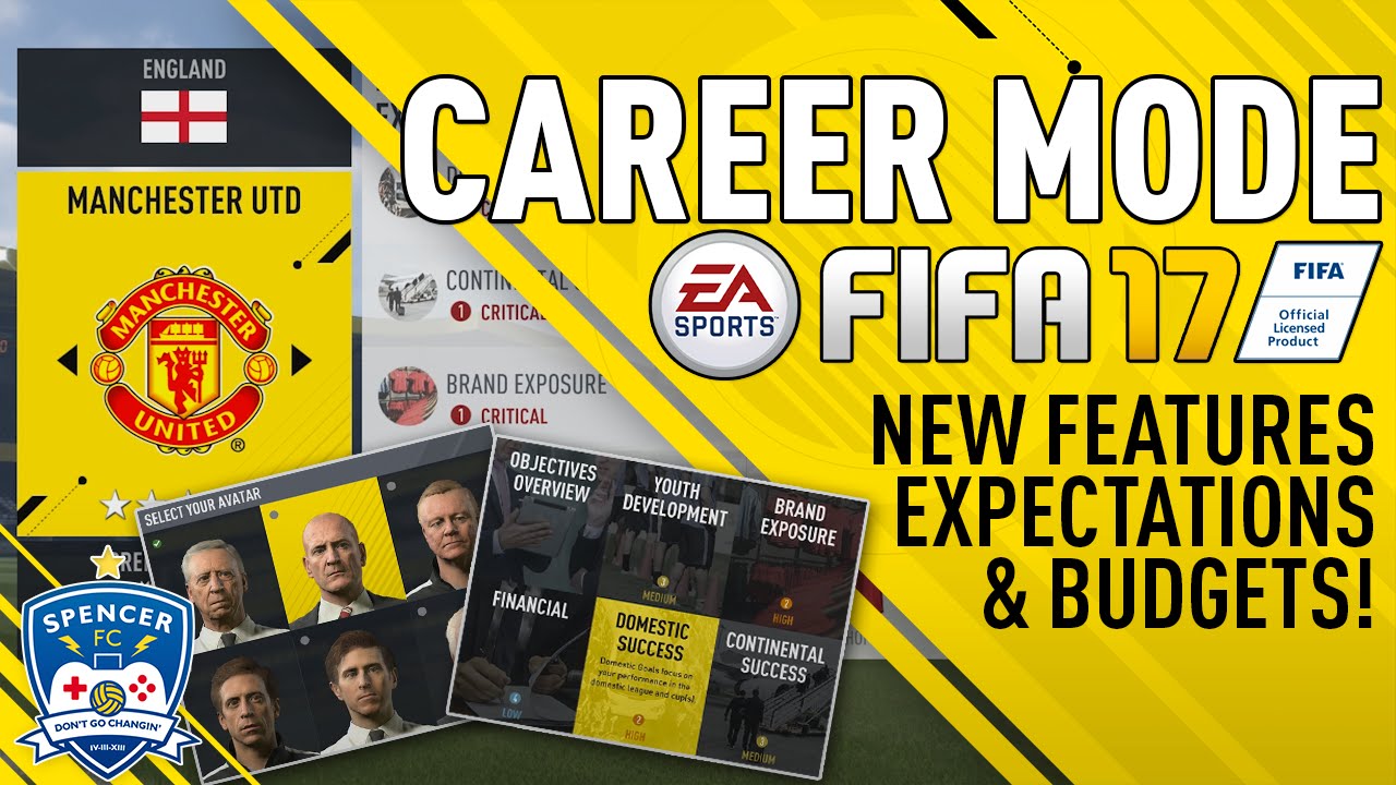NEW FIFA 17 CAREER MODE OBJECTIVES & BUDGETS!