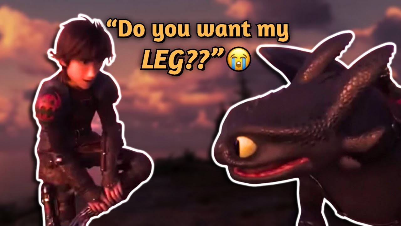 Hiccup and Toothless being COMEDIC BEST FRIENDS